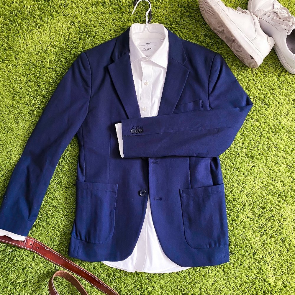 Old Navy Navy Blue Casual Blazer, Small